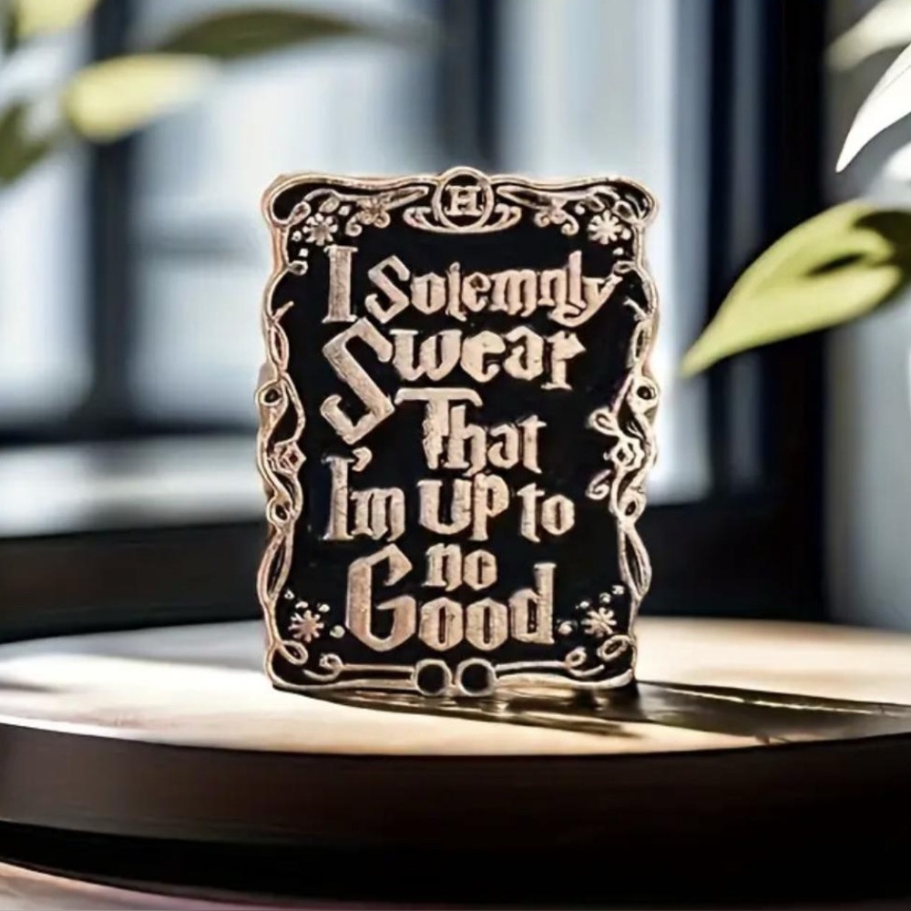 2 pack - I SOLEMNLY SWEAR Mischief Harry Potter Enamel Pin NEW NWOT